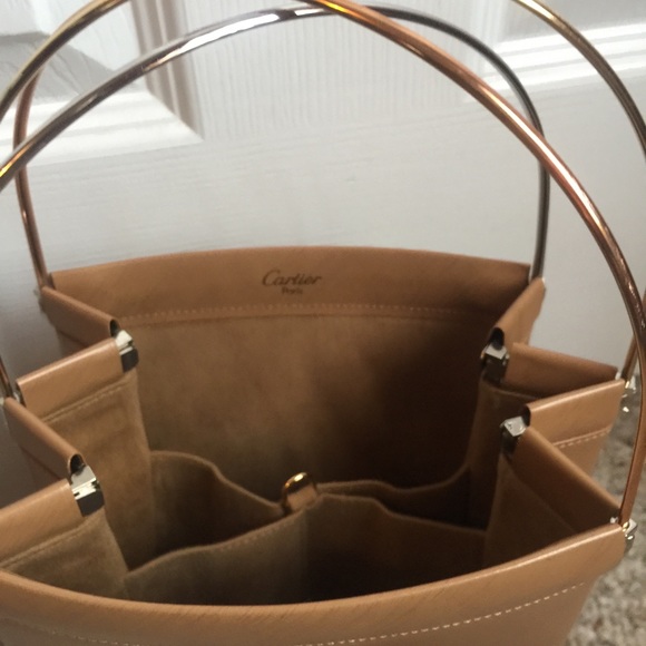 Authentic Cartier Trinity purse beige - like new