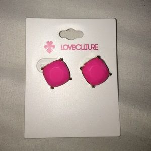 Love Culture Pink stud earrings