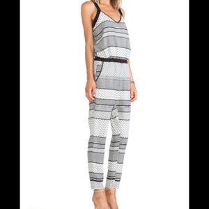 Holloway Striped Foulard Romper/Jumpsuit