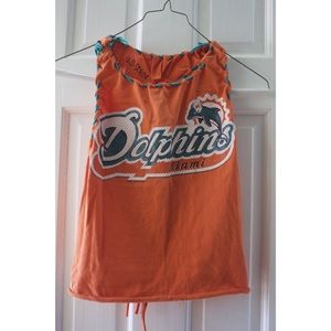 Handmade "Miami Dolphins" tank.