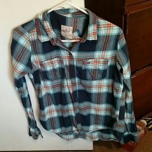 Plaid long sleeve shirt