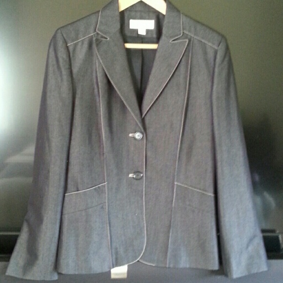 Charcoal grey fully lined blazer size 12