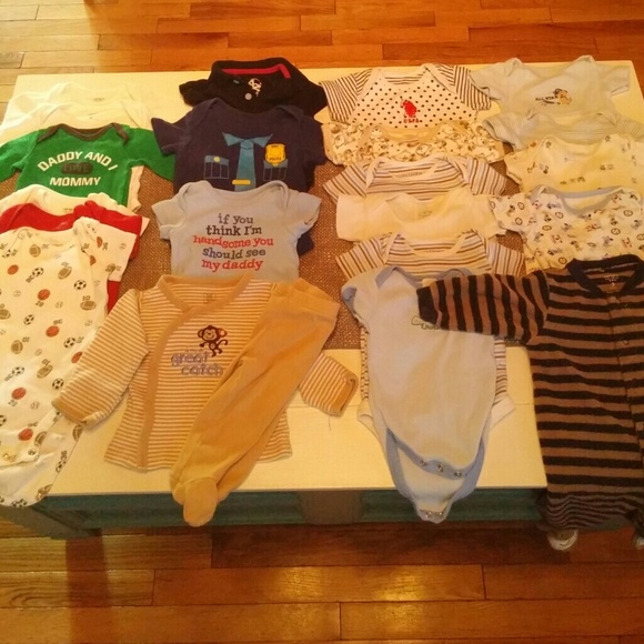 21 piece bundle newborn to 3 no boys