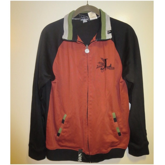 LRG track jacket zip up sweater