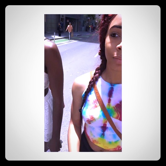 Tie dye crop top