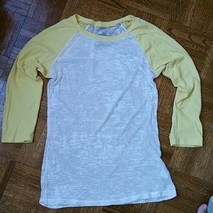 Vintage Havana 3/4 sleeve burnout tshirt