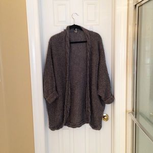 Oversized bat wing cardigan