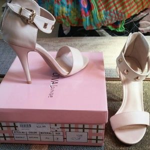 Studded strapped heels