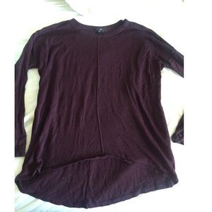 Purple long sleeve sweater