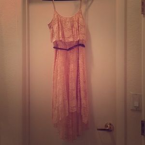 Lace high low dress