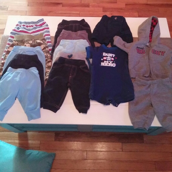 13 piece bundle 3mo boys pants