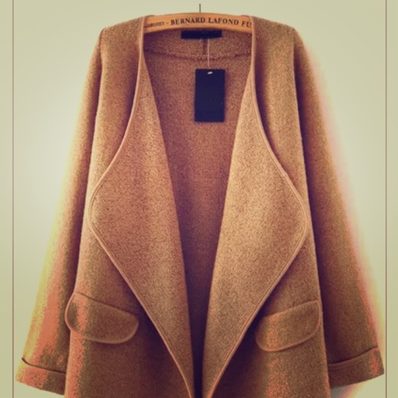 Khaki loose knitted cardigan 💕