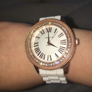 Arden B. Gold and White Watch