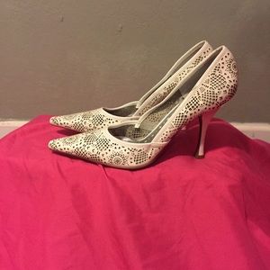 White pumps