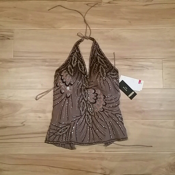 Sparkly sequin halter top - Picture 1 of 3