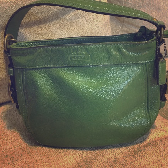 Beautiful Green Coach Bag
