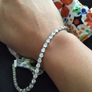 CZ STERLING SILVER TENNIS BRACELET
