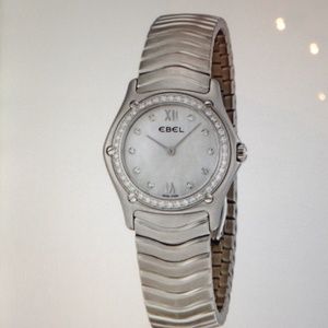 Classic Mother of Pearl Diamond Dial Ladies Watch