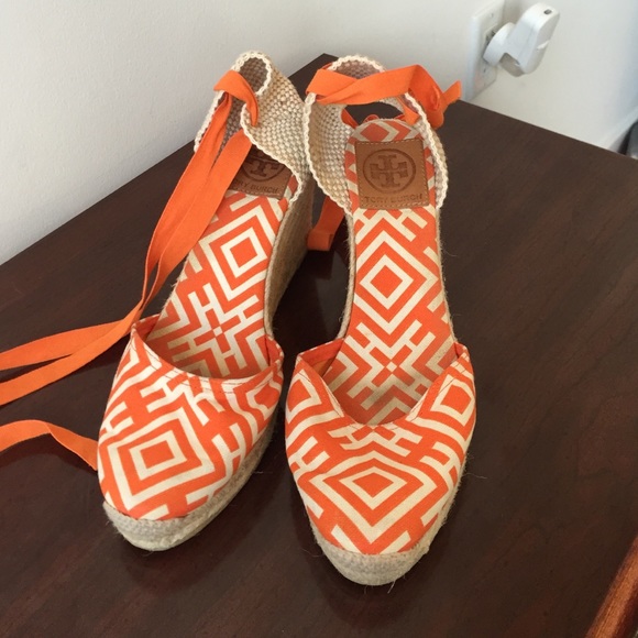 Tory burch espadrilles size 39 worn once!