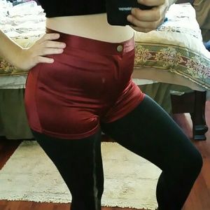 Amazing shiny nylon tricot disco shorts