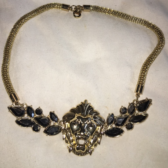 Charlotte Russe Gold Lion Necklace