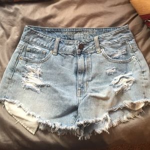 High-waisted shorts