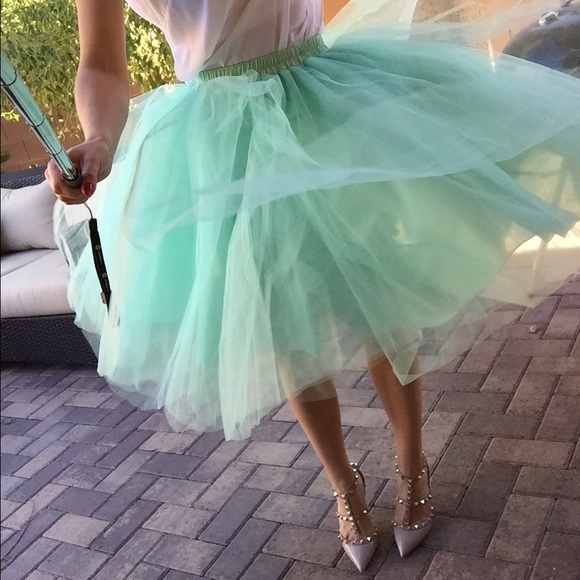 BEAUTIFUL MINT TULLE SKIRT 💚