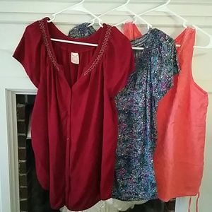 Three Faded Glory Shirts Size XL