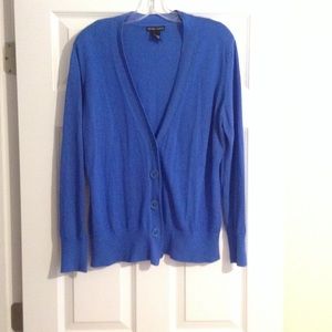 Cobalt blue v-neck cardigan