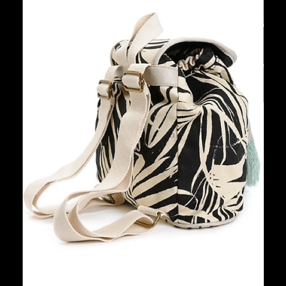 🎉HP🎉Palm Print Canvas Mini Backpack - Picture 2 of 8