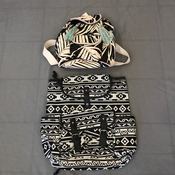 🎉HP🎉Palm Print Canvas Mini Backpack - Picture 8 of 8