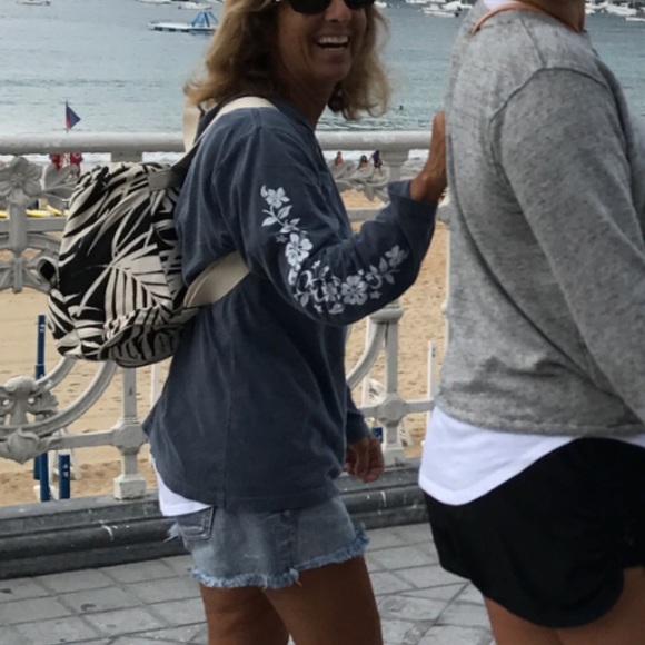 🎉HP🎉Palm Print Canvas Mini Backpack - Picture 7 of 8