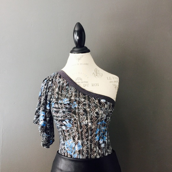 Free People one shoulder top