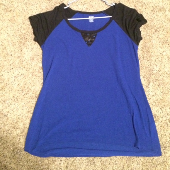 Royal Blue Flowy Top