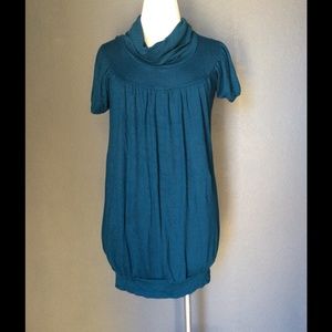 Women's Plus Size 1X Teal Sweater Dress