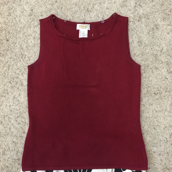Sweater tank top with removable fur trim - Picture 4 of 4