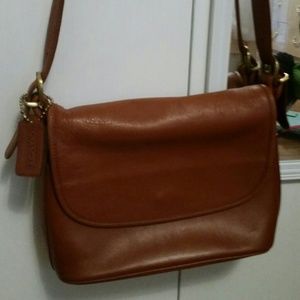 Vintage Brown Leather Coach Purse