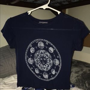 Brandy Melville astrology crop top