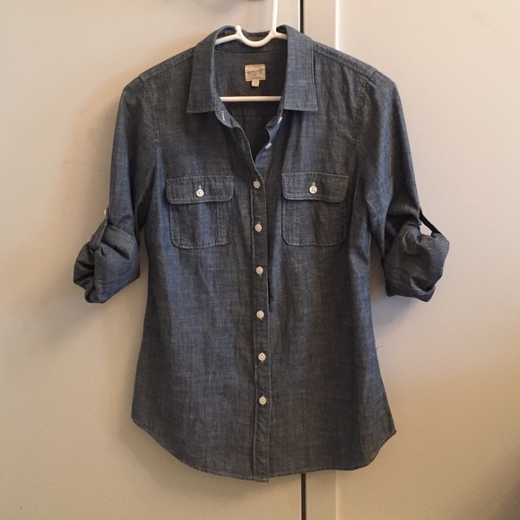 Chambray long sleeve shirt, j.crew