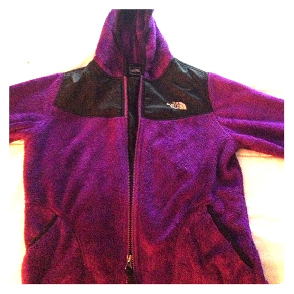 Purple hooded north face