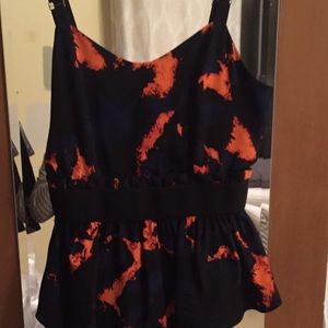 Fun blue and orange dress!