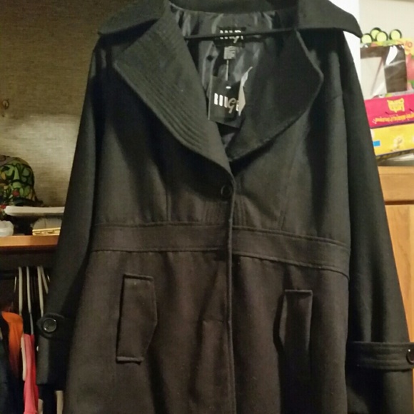 Rouge long pea coat