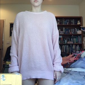 American Apparel Fishermen's Pullover in Baby Pink
