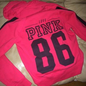 NWOT RED VICTORIA SECRET PINK HOODIE