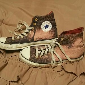 Converse All Star HI tops pink/purple