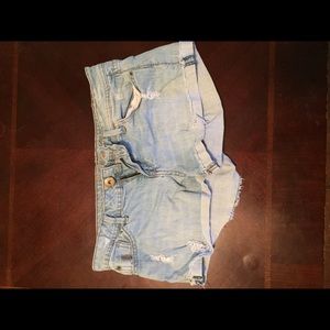 Denim shorts