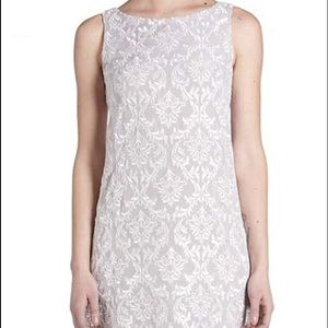 Bailey 44 cream and lace crochet dress