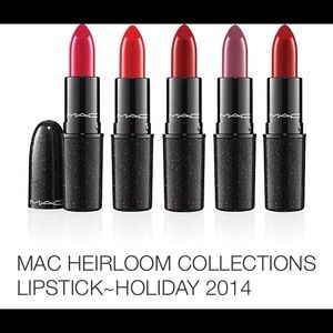 Set of Mac lipsticks 2014 Holiday heirloom