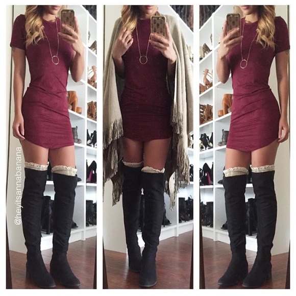 Bamboo Slouchy Over the Knee Boots