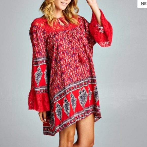 Boho Print Tunic Last Medium - Picture 2 of 4